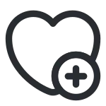 Heart Add SVG Icon